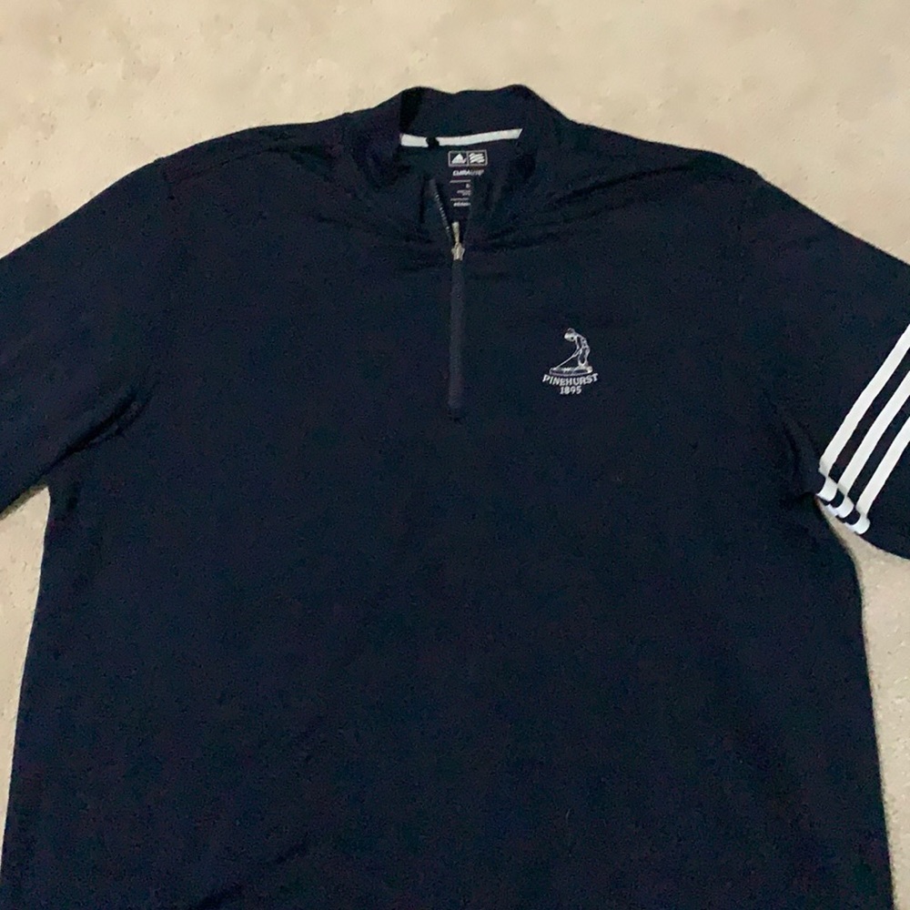 Men’s Adidas climalite 1/4 zip golf pullover.